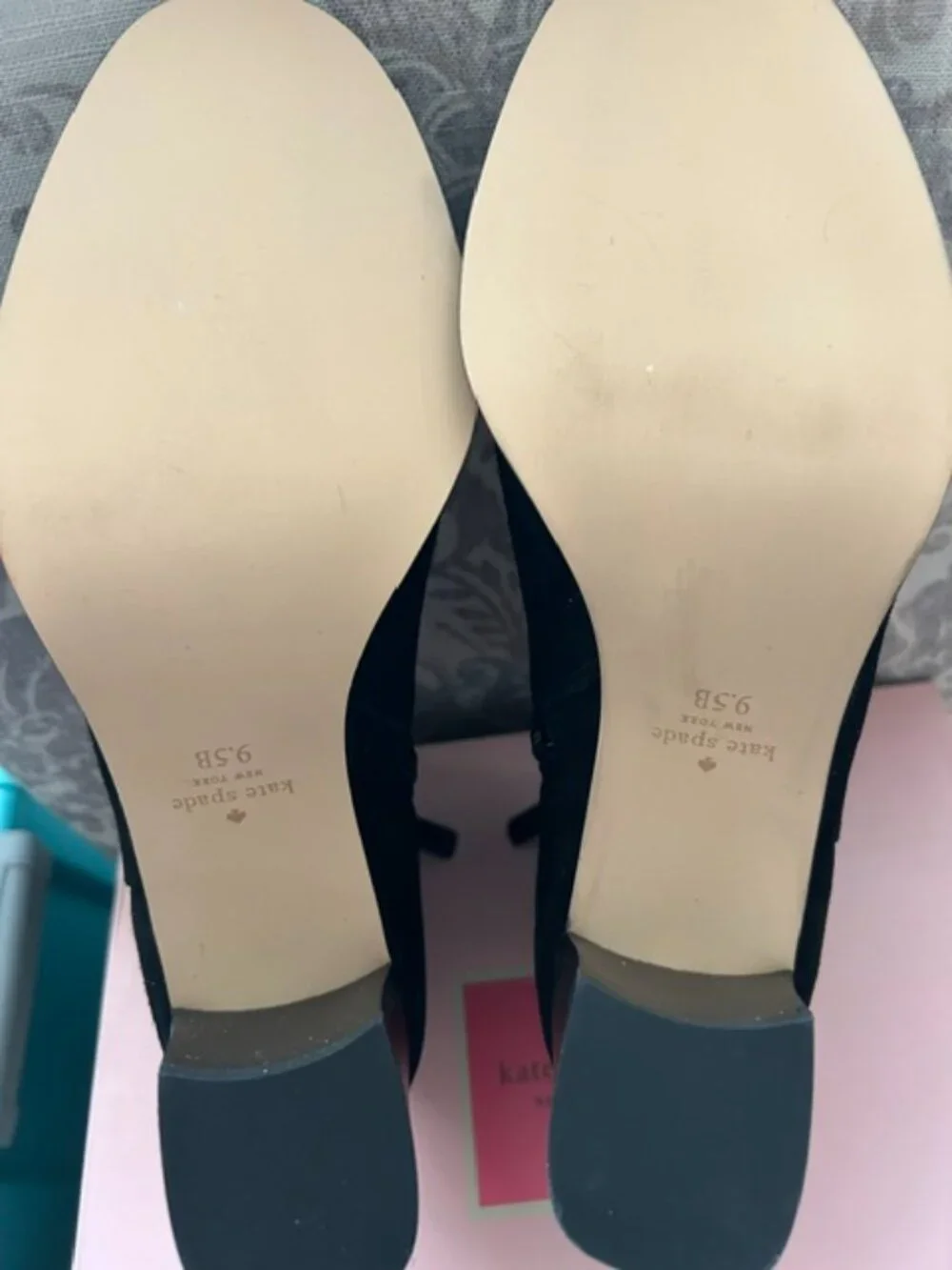 Kate Spade 'Morgan' Black Suede Booties, NWT, 9.5
